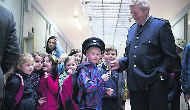 Tadgh Murphy of Kilbonane National School, Aherla, with Barry O’Callaghan after the commemoration ceremony. Picture: Clare Keogh