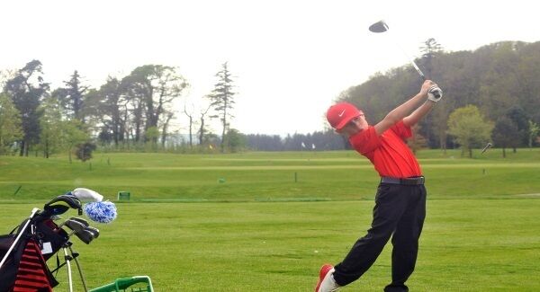 Sean recently impressed European Tour officials when he held his own in an U15 skills tournament. Picture: Des Barry