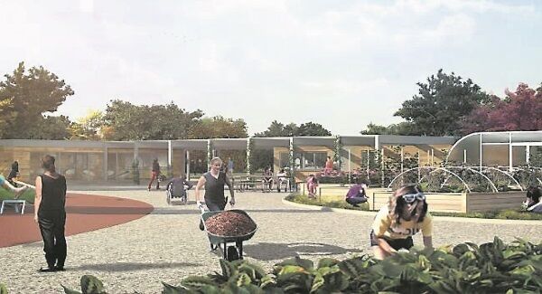 An artist’s impression of the garden. An artist’s impression of the garden.