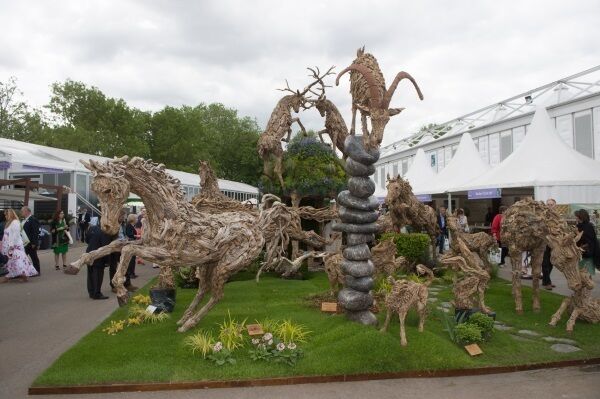 Garden art at the RHS Chelsea Flower Show.