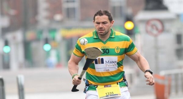 Damien Coleman during the marathon. Pic: Darragh Kane.