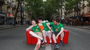 Our man in the van: Deluge fails to dampen Irish spirits in Paris