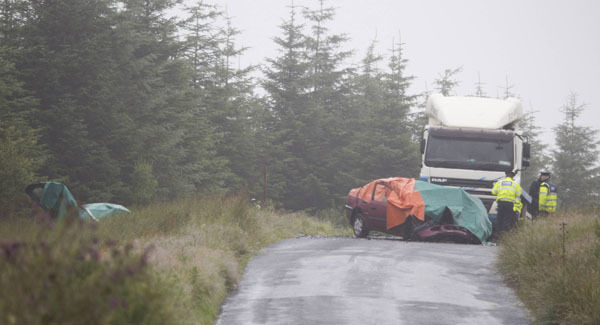 The scene of the tragic accident in Donegal. Pic: North West Newspix.