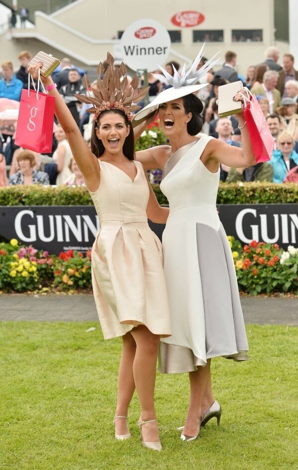 Garda Ciara Murphy, Dunboyne, Co Meath, was chosen as winner of the prestigious best hat competition while Lisa McGowan, from Tullamore, Co Offaly, won the best dressed lady competition at Ladies’ Day at the Galway Races. Pictures: Ray Ryan Garda Ciara Murphy, Dunboyne, Co Meath, was chosen as winner of the prestigious best hat competition while Lisa McGowan, from Tullamore, Co Offaly, won the best dressed lady competition at Ladies’ Day at the Galway Races. Pictures: Ray Ryan