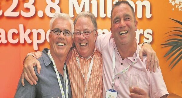David Doherty, John Brady, and Craig Shearer, three of the members of the syndicate who spoke to the media yesterday.