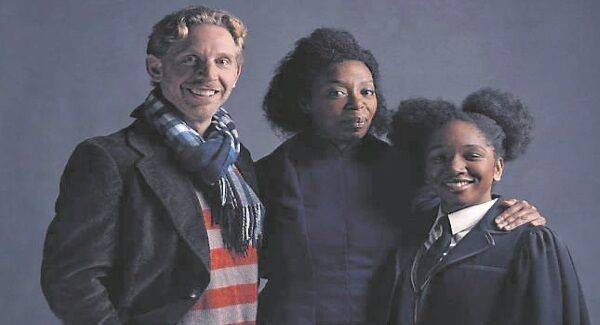 Ron, Hermione and daughter Rose. Paul Thornley has been cast as Ron, while Hermione will be played by Noma Dumezweni. Rose Granger-Weasley will be portrayed by Cherrelle Skeete. Pic: Charlie Gray