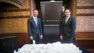 Football stars Gary Neville and Ryan Giggs unveil landmark Manchester plans