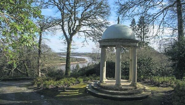 The burial place of Ambrose Congreve and his wife, overlooking the River Suir at Mount Congreve