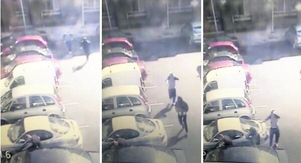 CCTV footage showing the targeting and shooting of Gareth Hutch in Dublin’s north inner city on Tuesday.