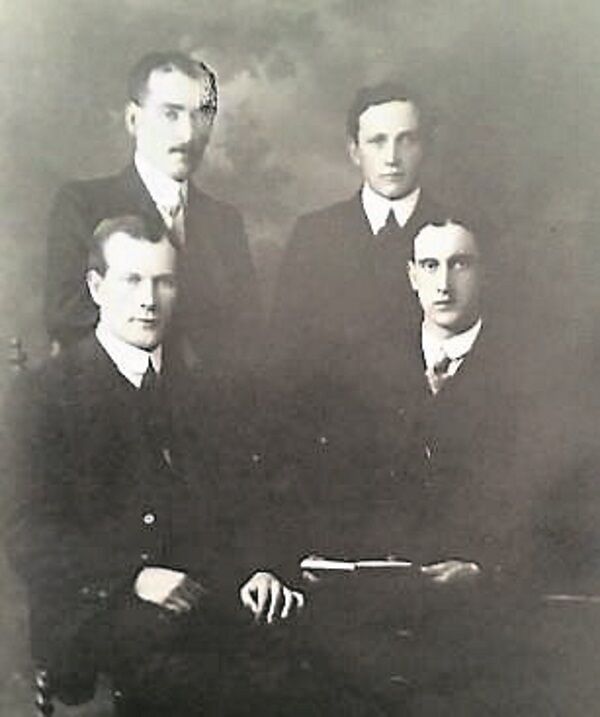 Bob Costigan (front left) with brothers Mick, Andrew and Pat. Bob Costigan (front left) with brothers Mick, Andrew and Pat.
