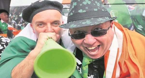 Irish fans at Euro 2016 - Well done, the fans in green