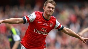 Blow for Arsenal as Aaron Ramsey faces month on the sidelines