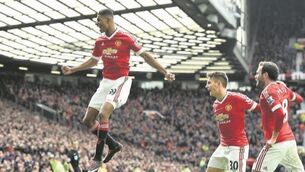 Louis van Gaal believes Manchester United's rising star Marcus Rashford can handle spotlight