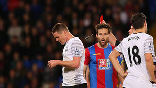 Ireland star James McCarthy sees red but Everton hold Crystal Palace