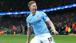 Kevin de Bruyne delivers as Man City eyes firmly on the big prize