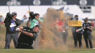 History bites the dust for Mickelson but healthy lead intact at The Open