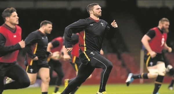 Wales’ George North during yesterday’s captain’s run ahead of tonight’s RBS Six Nations match against France at the Principality Stadium, Cardiff. Picture: Stu Forster Wales’ George North during yesterday’s captain’s run ahead of tonight’s RBS Six Nations match against France at the Principality Stadium, Cardiff. Picture: Stu Forster