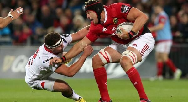 Mark Chisholm playing against Ulster