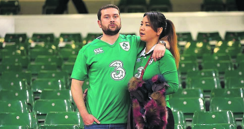 Ireland fans dejected in the stands following the Rugby World Cup match at the Millennium Stadium, Cardiff. Picture: PA Ireland fans dejected in the stands following the Rugby World Cup match at the Millennium Stadium, Cardiff. Picture: PA