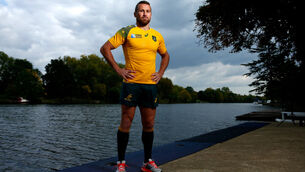 Matt Giteau doing his talking on the pitch