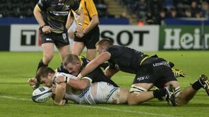 Dan Biggar inspires Ospreys as Exeter fail in Wales