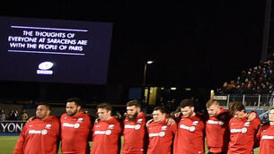 Peter Jackson: Saracens are praying for Paris
