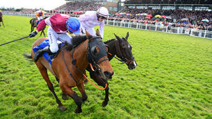 All-the-way Rogue Angel holds on in Grand National thriller