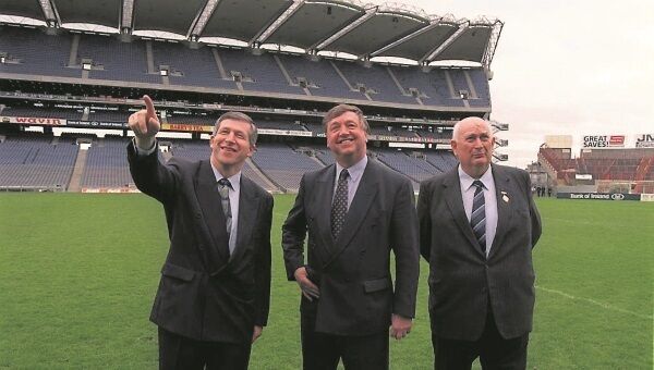 Jack Boothman (right) at the opening of the new Cusack Stand in Croke Park on May 5, 1996 with (from left),Liam Mulvihill, Ard Stiúrthóir, GAA, and Bernard Allen, TD, then Minister for Sport. An active member of Blessington GAA club in Wicklow, where he remained club president, Boothman was elected president of the association in 1994, becoming the first protestant to assume the role. Boothman served for three years and championed the abolition of Rule 21, which debarred members of the British security forces from joining the GAA. Jack Boothman (right) at the opening of the new Cusack Stand in Croke Park on May 5, 1996 with (from left),Liam Mulvihill, Ard Stiúrthóir, GAA, and Bernard Allen, TD, then Minister for Sport. An active member of Blessington GAA club in Wicklow, where he remained club president, Boothman was elected president of the association in 1994, becoming the first protestant to assume the role. Boothman served for three years and championed the abolition of Rule 21, which debarred members of the British security forces from joining the GAA.