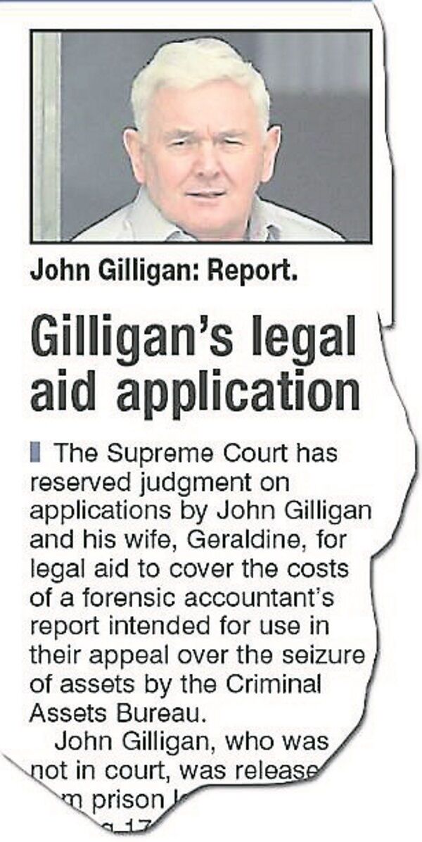 John Gilligan has cost State €3m since extradition in 1999.