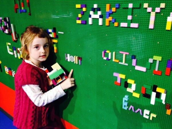 Holly O'Hagan points out her name on the lego wall at the Brick Wonders LEGO exhibition in Derry's Nerve Centre Holly O'Hagan points out her name on the lego wall at the Brick Wonders LEGO exhibition in Derry's Nerve Centre