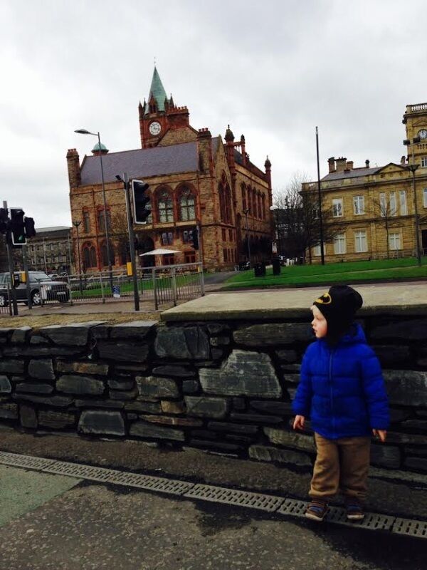 Sean O'Hagan pictured on his way to the Siege Museum via Derry's iconic Guildhall Sean O'Hagan pictured on his way to the Siege Museum via Derry's iconic Guildhall