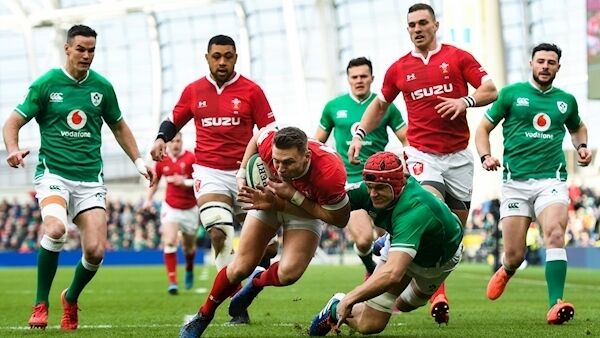 Dan Biggar of Wales in action against Josh van der Flier of Ireland today. Picture: Sportsfile Dan Biggar of Wales in action against Josh van der Flier of Ireland today. Picture: Sportsfile