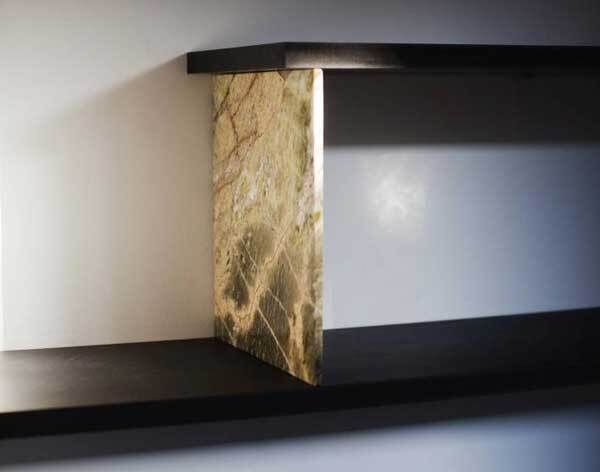 Shelving: European Oak, Valchromat, Connemara. Pic: Cait Fahey