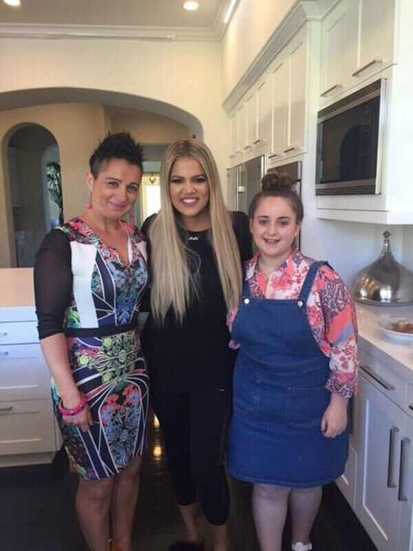Abbey and her mother with Khloé. Picture: Make-A-Wish Ireland Abbey and her mother with Khloé. Picture: Make-A-Wish Ireland