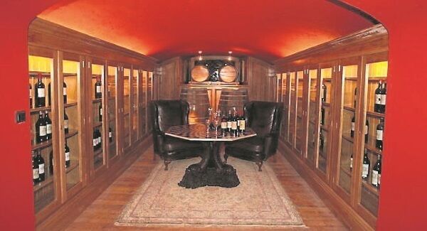 One of the wine cellars at Michael Flatley’s Castlehyde mansion