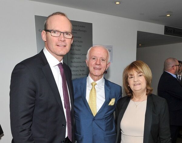 Housing, Planning and Local Government Minister Simon Coveney chats with Paddy O’Brien and Betty Duncliffe at the awards ceremony. Housing, Planning and Local Government Minister Simon Coveney chats with Paddy O’Brien and Betty Duncliffe at the awards ceremony.
