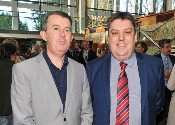 Donal O’Shea and Declan Coleman of C&C Gleeson pictured at the Cork Person of the Year award ceremony at the Rochestown Park Hotel. Donal O’Shea and Declan Coleman of C&C Gleeson pictured at the Cork Person of the Year award ceremony at the Rochestown Park Hotel.