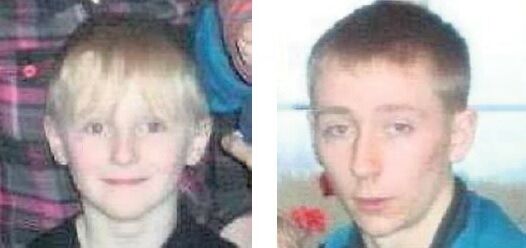 Brandon Skeffington (LEFT): The nine year-old was found by his mother at the top of the stairs. Shane Michael Skeffington (RIGHT): Was hospitalised with mental illness but released after six days. Brandon Skeffington (LEFT): The nine year-old was found by his mother at the top of the stairs. Shane Michael Skeffington (RIGHT): Was hospitalised with mental illness but released after six days.