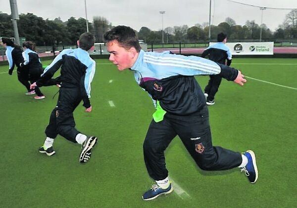 Corey Hanlon was put through his paces yesterday