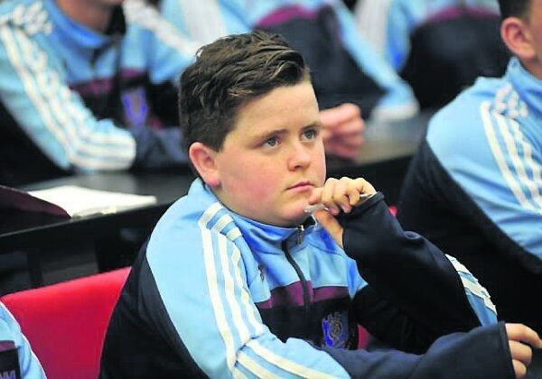 Sam O’Driscoll gives the session his full attention.