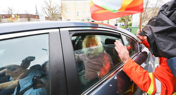 Mick Wallace, on his way into prison. Picture: Press 22