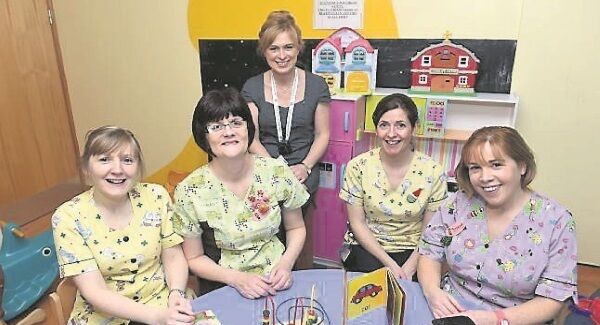 Mercy University Hospital St Anne’s Ward staff: (at rear) Martina Hughes, assistant director of nursing and (front left to right ) Celia O’Donoghue, staff nurse; Ann O’Halloran, healthcare assistant; Evelyn Keane, staff nurse, and Sinead Favier, ward manager.
