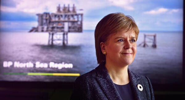 First Minister Nicola Sturgeon during a visit to BP headquarters in Aberdeen, Scotland. First Minister Nicola Sturgeon during a visit to BP headquarters in Aberdeen, Scotland.