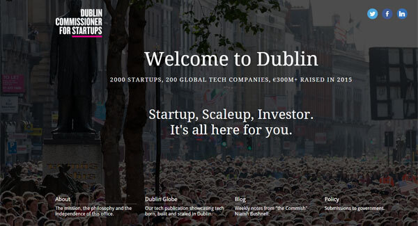 Office of the Dublin Startup Commissioner praised in the UK