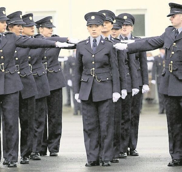 Garda Jamie Lillis from Tinahely, Co Wicklow at the graduation ceremony at the Garda College, Templemore. Pic: Don Moloney