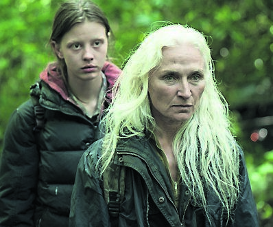 Mia Goth and Olwen Fouéré in The Survivalist