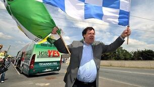 Candidates play delicate game mixing sport and politics