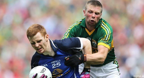 Tomás Ó Se tackling Niall McDermott Tomás Ó Se tackling Niall McDermott