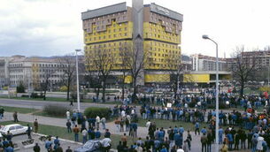 A hotel room with a view into Bosnia's war-torn history