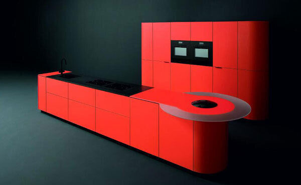 High-end Italian kitchen brand GED Cucine introduces zingy colour finishes for 2016, set against clean, streamlined cabinetry